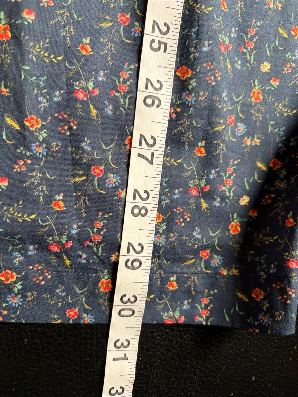 Garnet Hill Organic cotton Navy Blue Pockets Sz M - Picture 11 of 11
